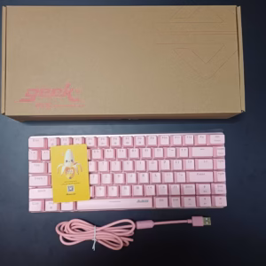 کیبورد گیمینگ مکانیکال سوئیچ آبی RGB دار مدل AK33