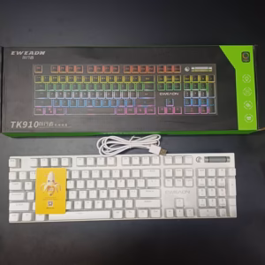 کیبورد گیمینگ مکانیکال RGB دار مدل TK910