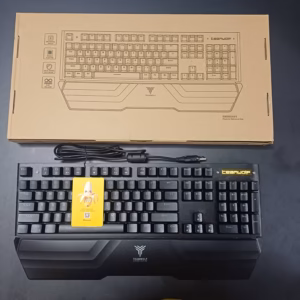 کیبورد گیمینگ مکانیکال سوئیچ آبی RGB دار تمام فلزی مدل x20